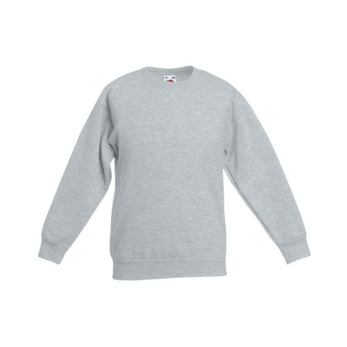 Fruit Of The Loom Kids Premium Set-In Sweatshirt Heather Grey